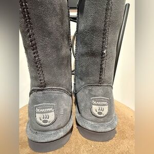BearPaw Charcoal Suede Boots